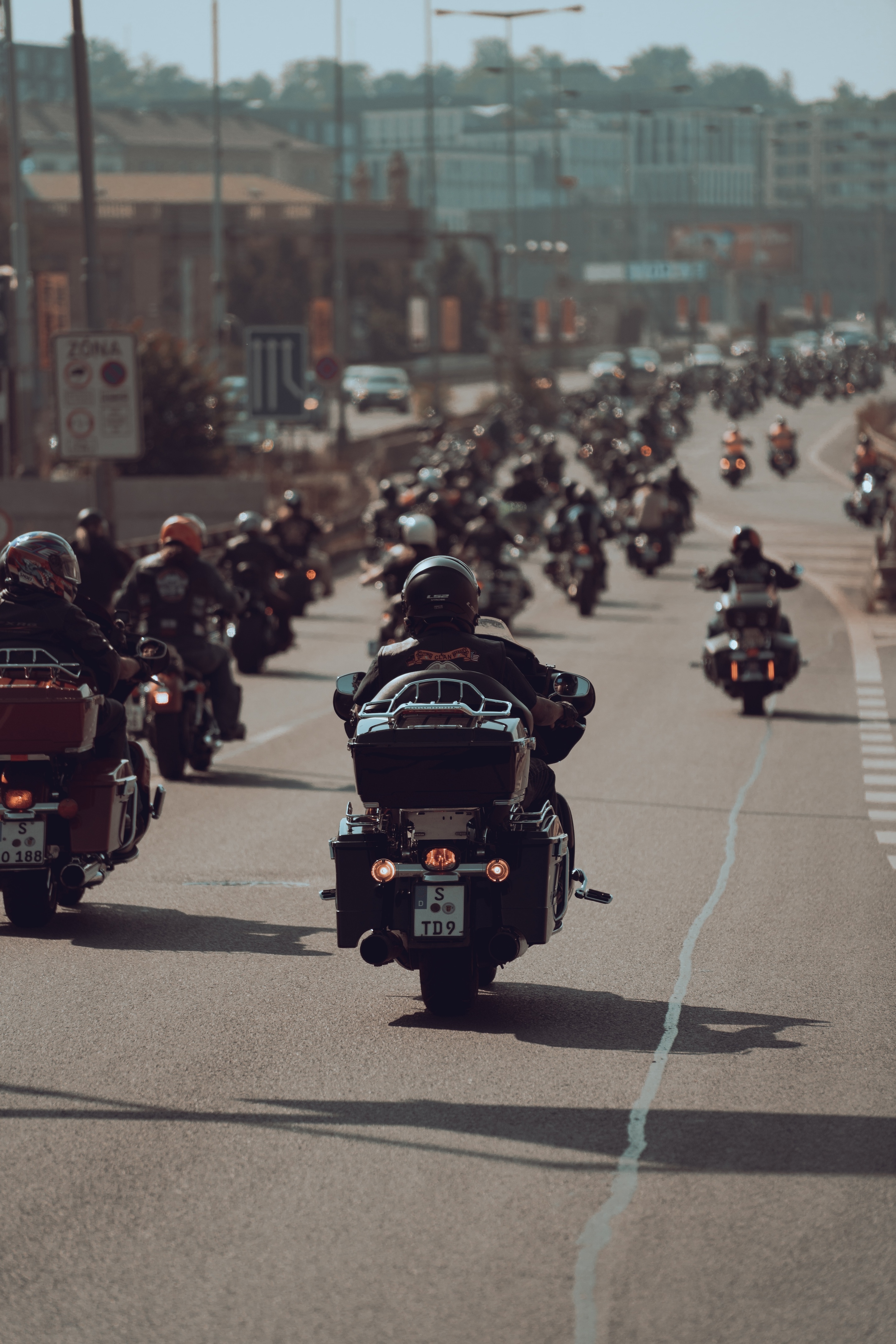 Motorcycle group ride